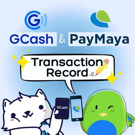GCash Transaction Record and Transaction Slip Printables and .